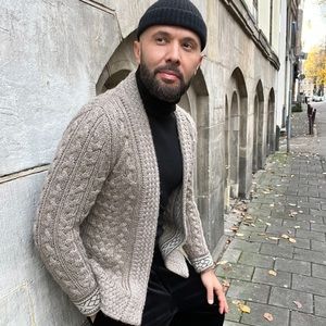 Wool Cable knit Cardigan beautifully crafted with exquisite details- Austria